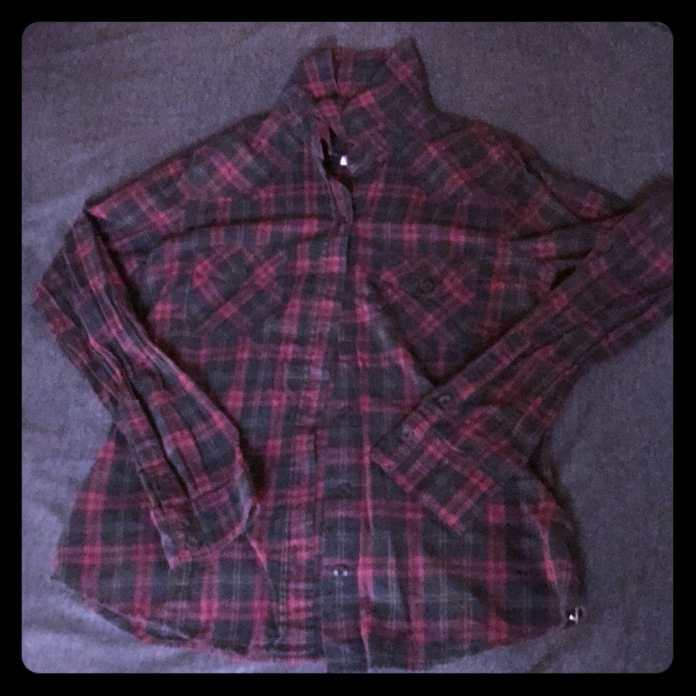 H&M Plaid thin flannel shirt